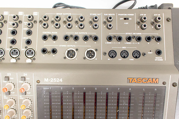 Tascam M-2524 24 Channel / 8 Bus Analog Multitrack Mixer