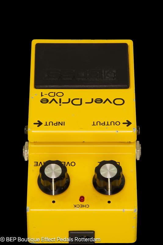 Boss OD-1 Overdrive 1982 Japan s/n 190300 with JRC4558D op Boss OD-1 Overdrive 1982 Japan s/n 190300 with JRC4558D op