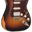 Vintage Icon Distressed - HSS S-Style Electric Guitar Sunburst