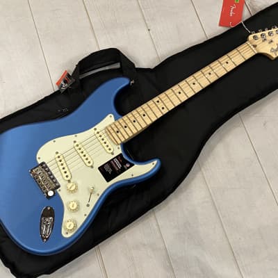 Fender American Performer Stratocaster MN Satin Lake Placid Blue New Unplayed Auth Dealer 7lbs 3oz image 6