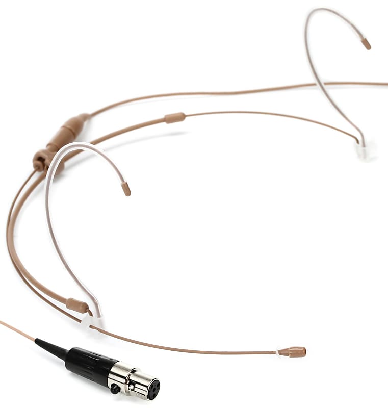 Countryman H6 Omnidirectional Headset Microphone - Standard Sensitivity with TA4F Connector for Shure Wireless - Tan image 1