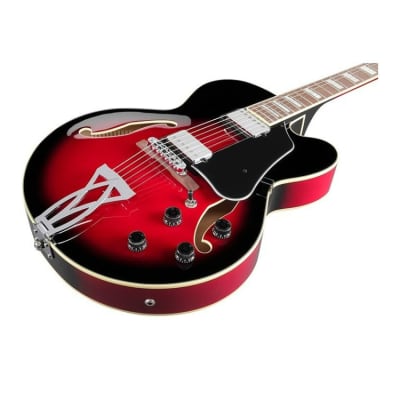 Ibanez AF Artcore 6-String Electric Guitar (Transparent Red Sunburst, Right-Handed) image 2