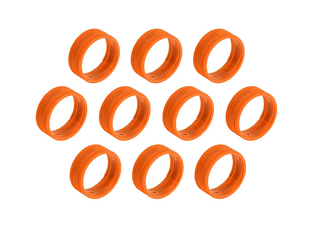 SuperFlex GOLD SFC-BAND-ORANGE-10PK Colored Cable ID Rings (10-Pack) image 1