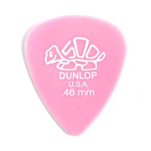 Dunlop 41P46 Delrin 500 Standard .46mm Guitar Picks (12-Pack)