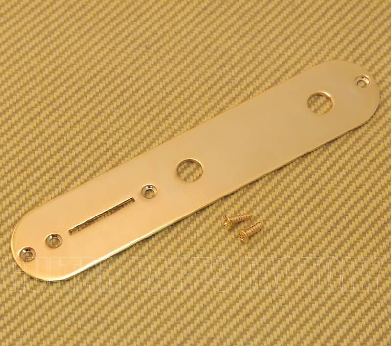 AP-0650-002 Gotoh Gold Control Plate for Fender Tele image 1