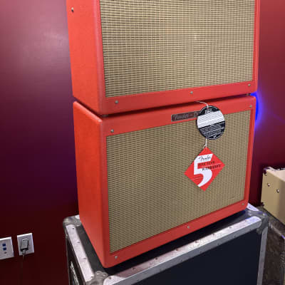 Fender Hot Rod Deluxe Limited Edition Texas Red set with Matching Extension Cabinet image 3