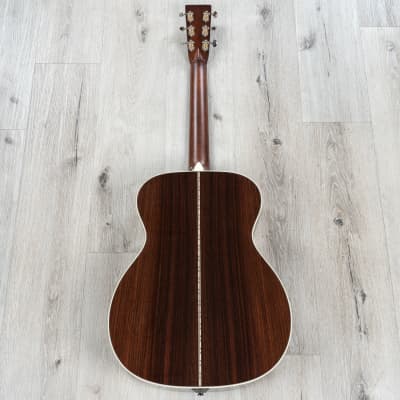 Martin OM-28E Acoustic Electric Guitar, Rosewood Back & Sides, Sitka Spruce Top image 6