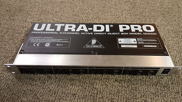 Behringer Ultra-DI Pro DI4000 4-Ch Active Direct Inject Box image 1
