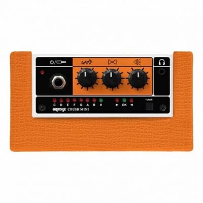Orange Crush Amp Mini 3W Analogue Combo Battery Powered Amp Bundle with 2 Batteries & Liquid Audio Polishing Cloth - Electric Bass Guitar Amp, Portable Practice Amp, Mini Speaker Amplifier image 6