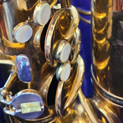 Conn 30M Tenor Saxophone Vintage w/ Selmer Paris Neck & C Star Paris Mouthpiece '35-'43 Gold Lacquer image 25