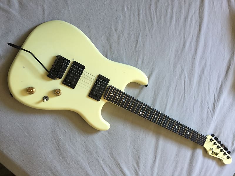 ESP The Mirage 1983 White yellowed nyc Custom | Reverb
