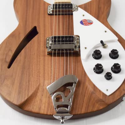 Rickenbacker 330W Thinline Semi-Hollow Electric Guitar - Walnut image 2