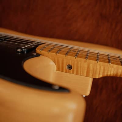 Warmoth/Allparts Blonde S Style Guitar with Flamed Maple Neck image 16
