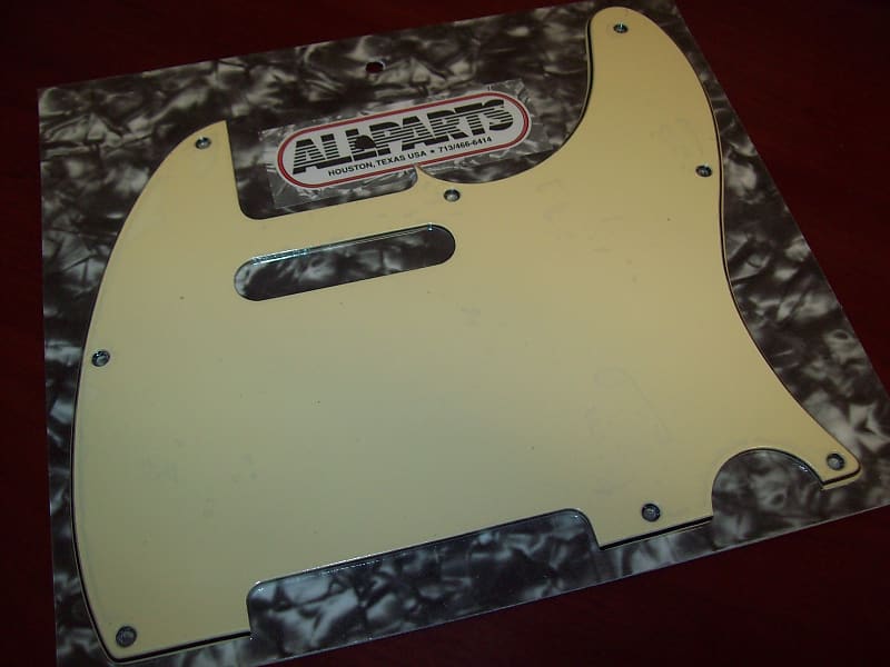 Pickguard For Fender Tele, 8 Holes VINTAGE CREAM Reverb