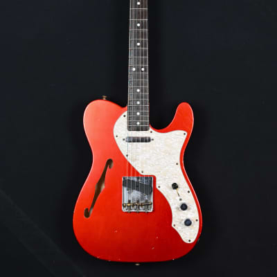 Fender Custom Shop LTD 60's Telecaster Thinline Jrn from 2020 in Jorneyman Candy Apple Red with original hardcase for sale