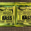 2 Sets of Ernie Ball 2832 Regular Slinky Round Wound Electric Bass Strings