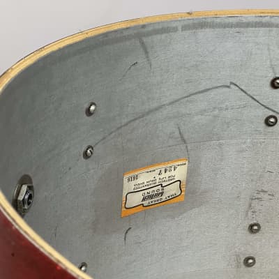Gretsch 22/13/16" 60's Round Badge Name Band Drum Set - Tangerine Sparkle image 20