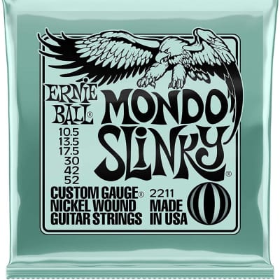 Ernie Ball #2211 Mondo Slinky Electric Guitar Strings Gauge .0105-.052 NEW