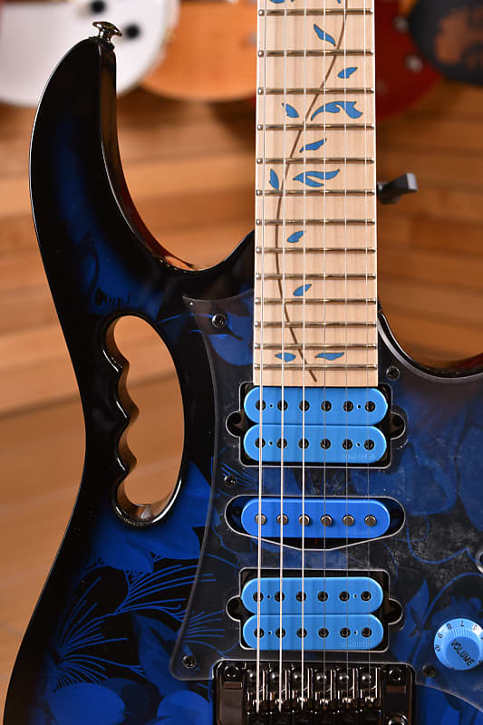 Ibanez JEM77P-BFP Steve Vai Blue Floral Pattern | Reverb