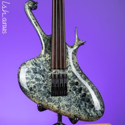 2002 Ritter Raptor Fretless 4-String Bass Marble image 1