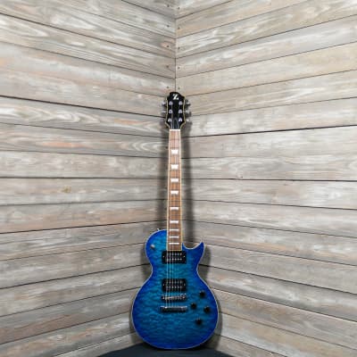 Zemaitis Z Series Z22QQ Electric Guitar - Trans Blue Burst (TBB-DBC6) image 5