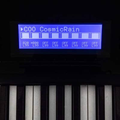 LCD Display Blau mit Kabel für Korg 01/W