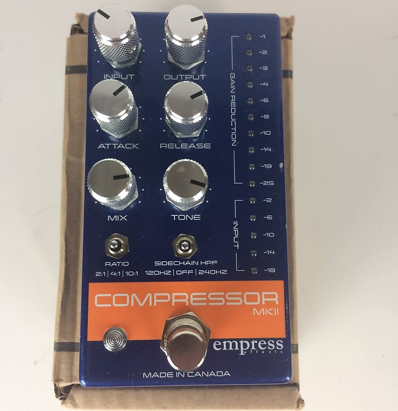 Effects Pedal Empress Effects Guitar Compressor MKII Pedal - Blue