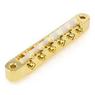 Faber ABRH ABR-1 Bridge (fits Inch studs) - nickel with natural brass saddles image 14