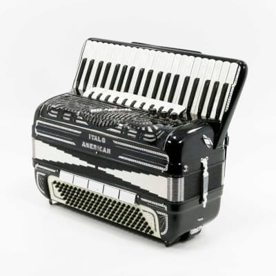 Italo American "Milano Special" 19 1/2" Accordion Made in USA Black image 3