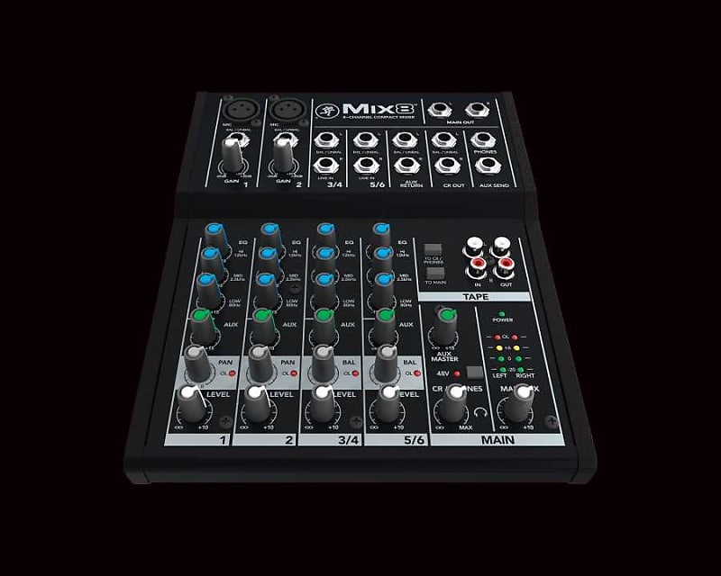 Mackie MIX8 8-Channel Compact Mixer image 1
