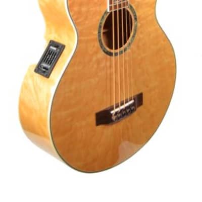 Michael Kelly DF5-QN 5 String Acoustic/Electric Bass Guitar w/ OHSC – Used Natural Gloss Finish image 7