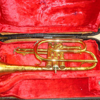 vintage King Cleveland Model 602 Cornet with case AS IS For parts or repair image 1