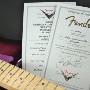 Fender Custom Shop Masterbuilt The Purple Stratocaster by Jason Smith Trans Purple image 6