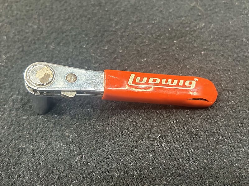 Ludwig Ratchet Drum Key (TDGD1304) 2000's Red/Chrome Reverb