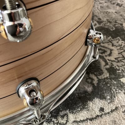 Pearl Limited Edition “One-Off” 14 x 6.5”  Solid Maple Hand Rubbed Lacquer Triband Inlay image 4