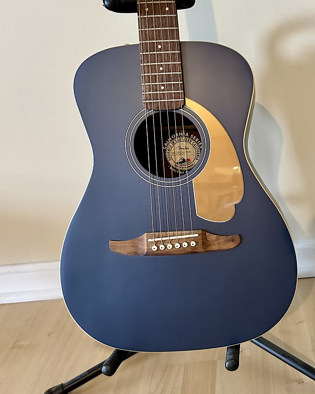Fender Malibu Player Acoustic/Electric - Blue | Reverb