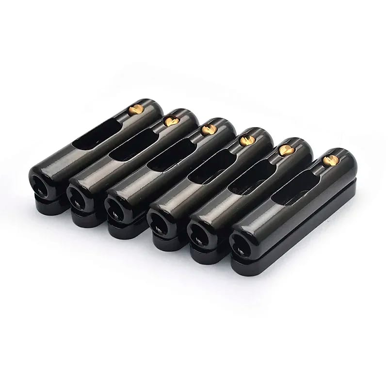 6pcs Individual Brass Guitar Fixed Bridge Single String | Reverb