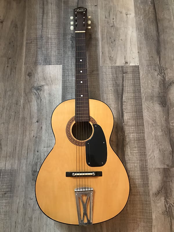 Vintage LINDELL Korean made Guitar Acoustic 6 string Parlor Reverb