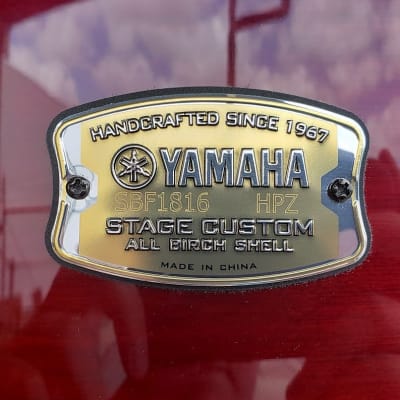 Yamaha SBF-1816CR Stage Custom 16x18" Floor Tom in Cranberry Red *IN STOCK* image 2