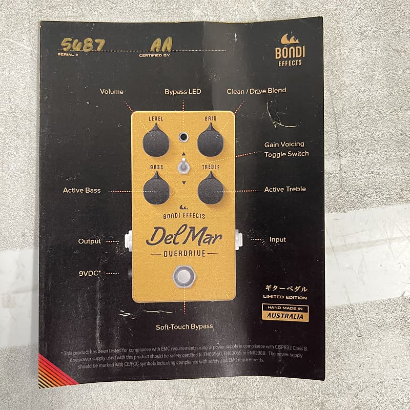 Bondi Effects Del Mar Overdrive 2019 Reissue