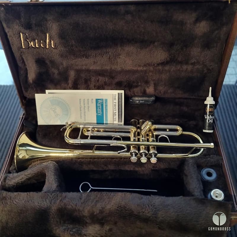 Vintage Bach Stradivarius 37 trumpet, case, mouthpiece, Reverb