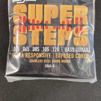 La Bella SS45-B Super Steps Electric Bass Guitar Strings - .045-.128 Standard 5-string image 1