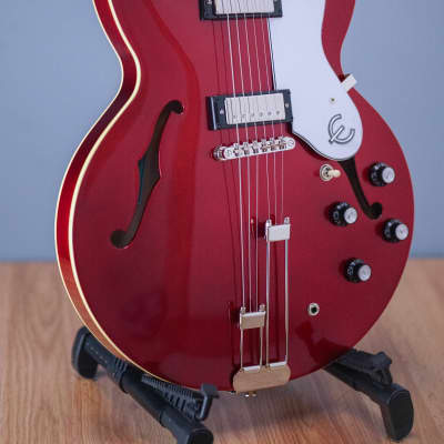 Epiphone Riviera Frequensator Tailpiece Sparkling Burgundy image 3