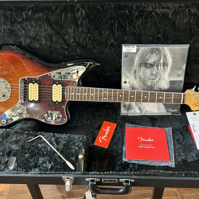 Fender Kurt Cobain Jaguar  3-Color Sunburst  #MX23009888 9 lbs  3.5 oz. image 1