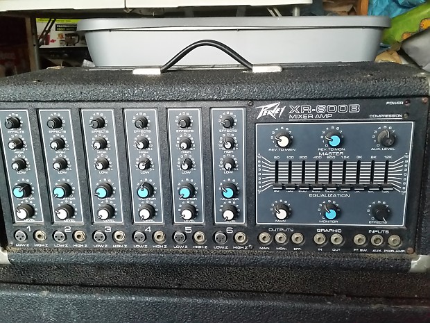 Peavey 800 Watts XR600B Series 400BH 6 Channel Power Mixer Amplifier -  Musical Instruments - Houma, Louisiana, Facebook Marketplace