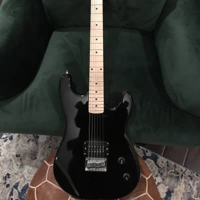 Davison Strat Shape 2016 Black Guitar image 1