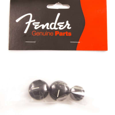 Genuine Fender American/Mexican Standard Jazz Bass Knobs (Set of 3) 099-1370-000 image 2