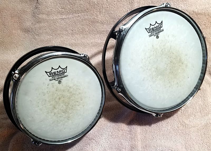 Remo 8 & 10" Roto Toms Black Reverb