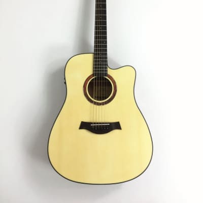 Haze Solid Spruce Top Built in Tuner/EQ Electro-Acoustic Guitar, Amp, Accessories Pack,W-1654CEQ/N image 2