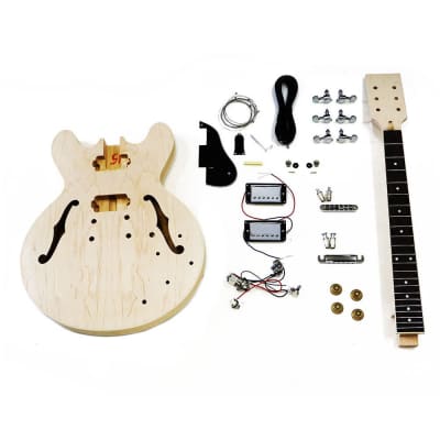 HOSCO Semi-Acoustic 335 Style Guitar Kit, Maple Neck & Body, Rosewood Fingerboard ER-KIT-ES for sale